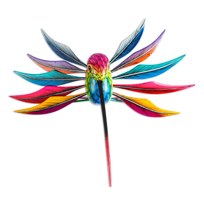 Rainbow Hummingbird Multicolored Wood Hummingbird Alebrije