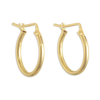 Always Classic Classic Small 18k Gold Plated Hoop Earrings (.5 Inch)