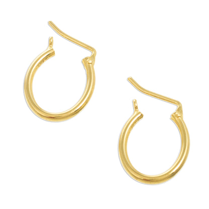 Always Classic Classic Small 18k Gold Plated Hoop Earrings (.5 Inch)