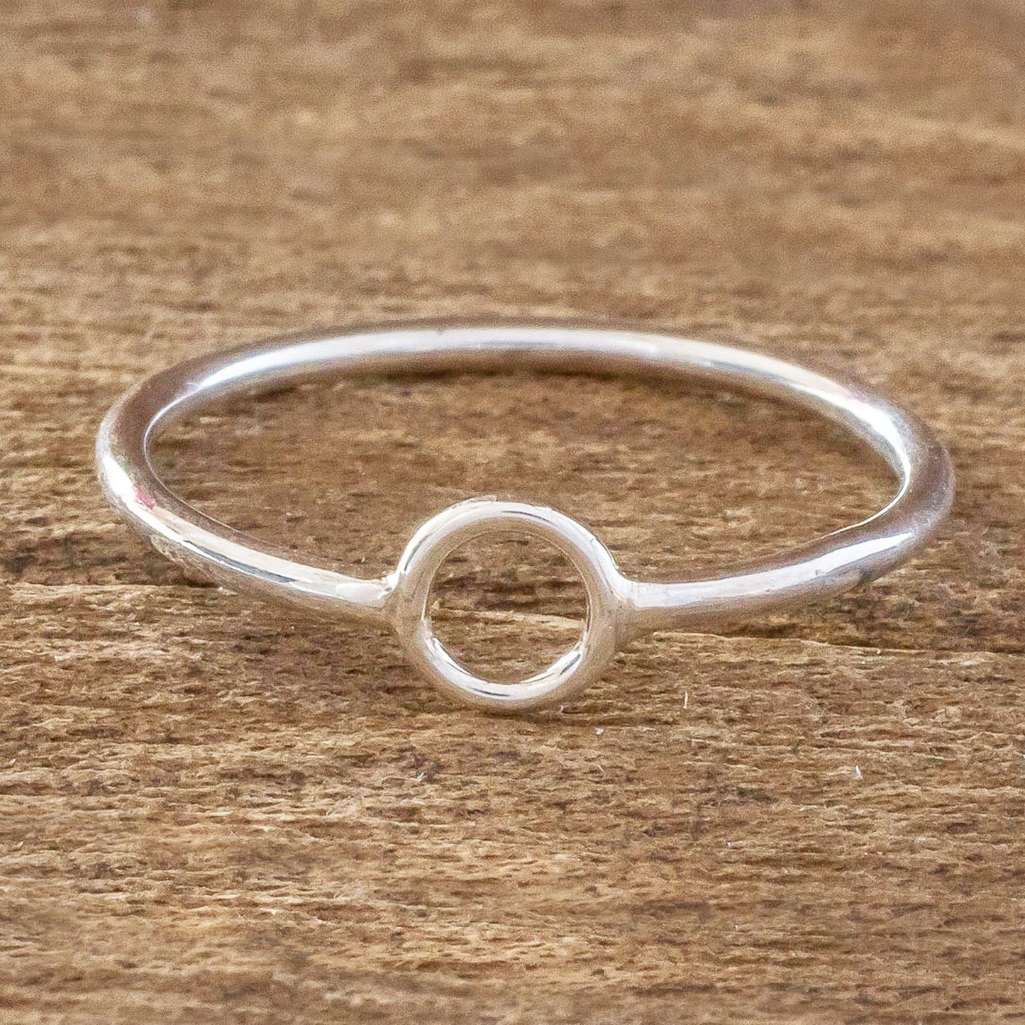 Circle Harmony Circle Design Sterling Silver Band Ring