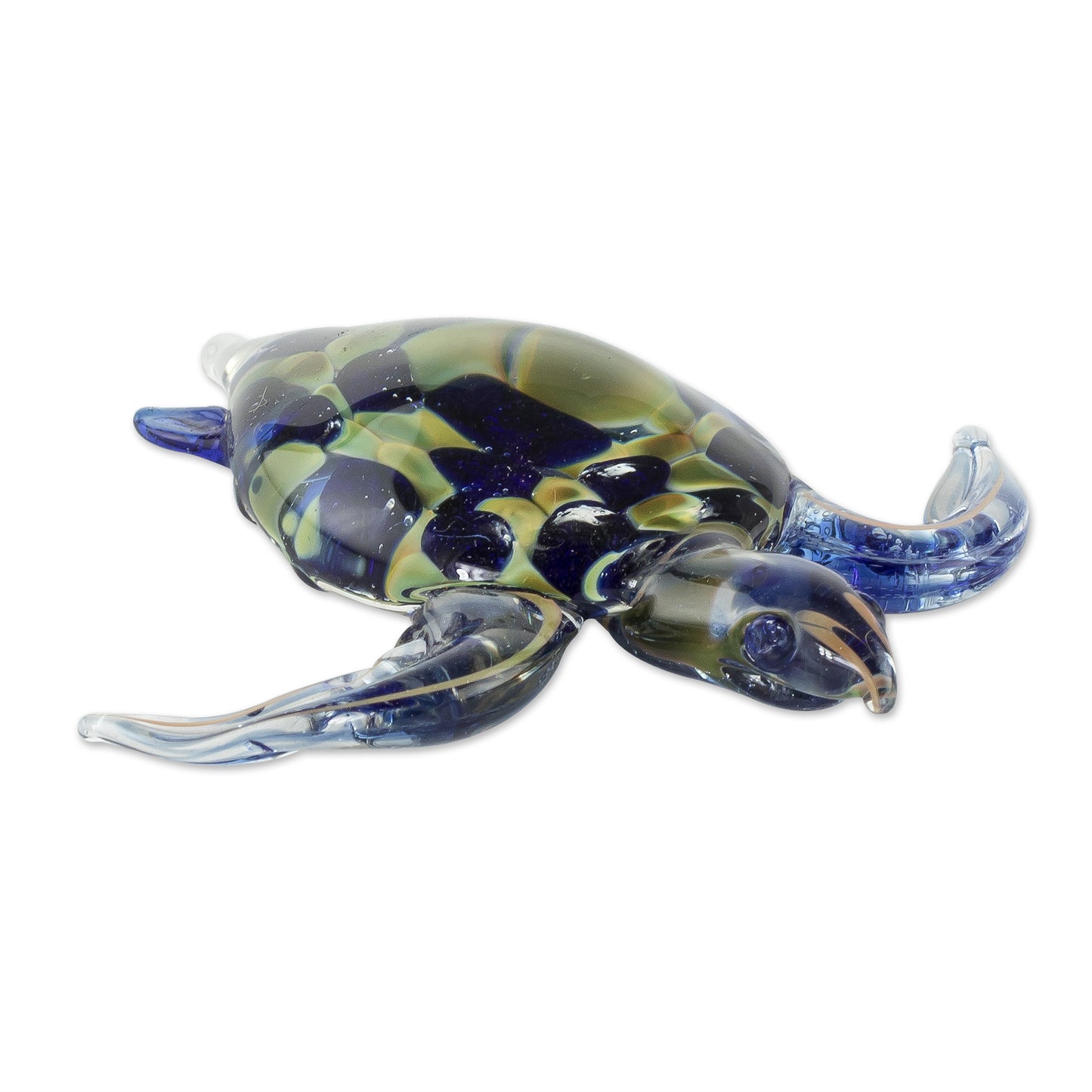 Loggerhead Turtle Handmade Art Glass Loggerhead Turtle Figurine