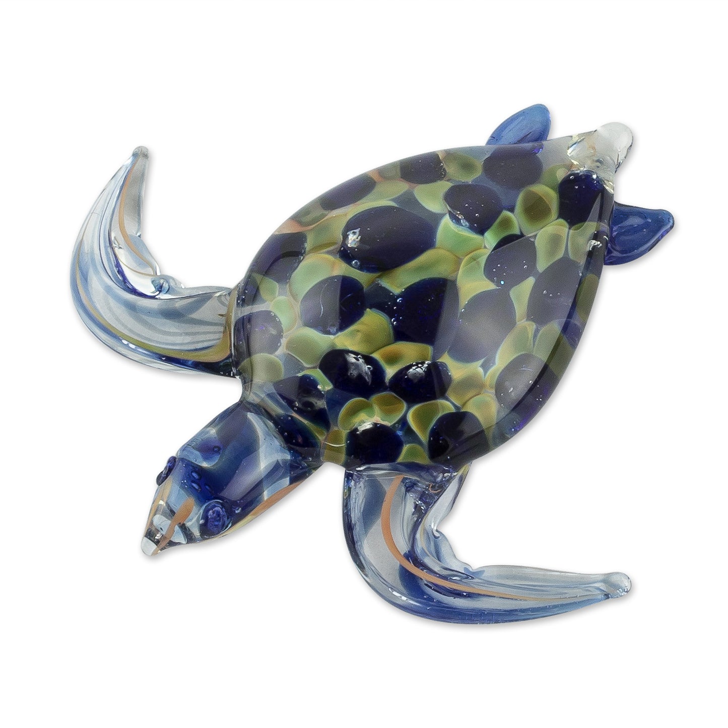 Loggerhead Turtle Handmade Art Glass Loggerhead Turtle Figurine