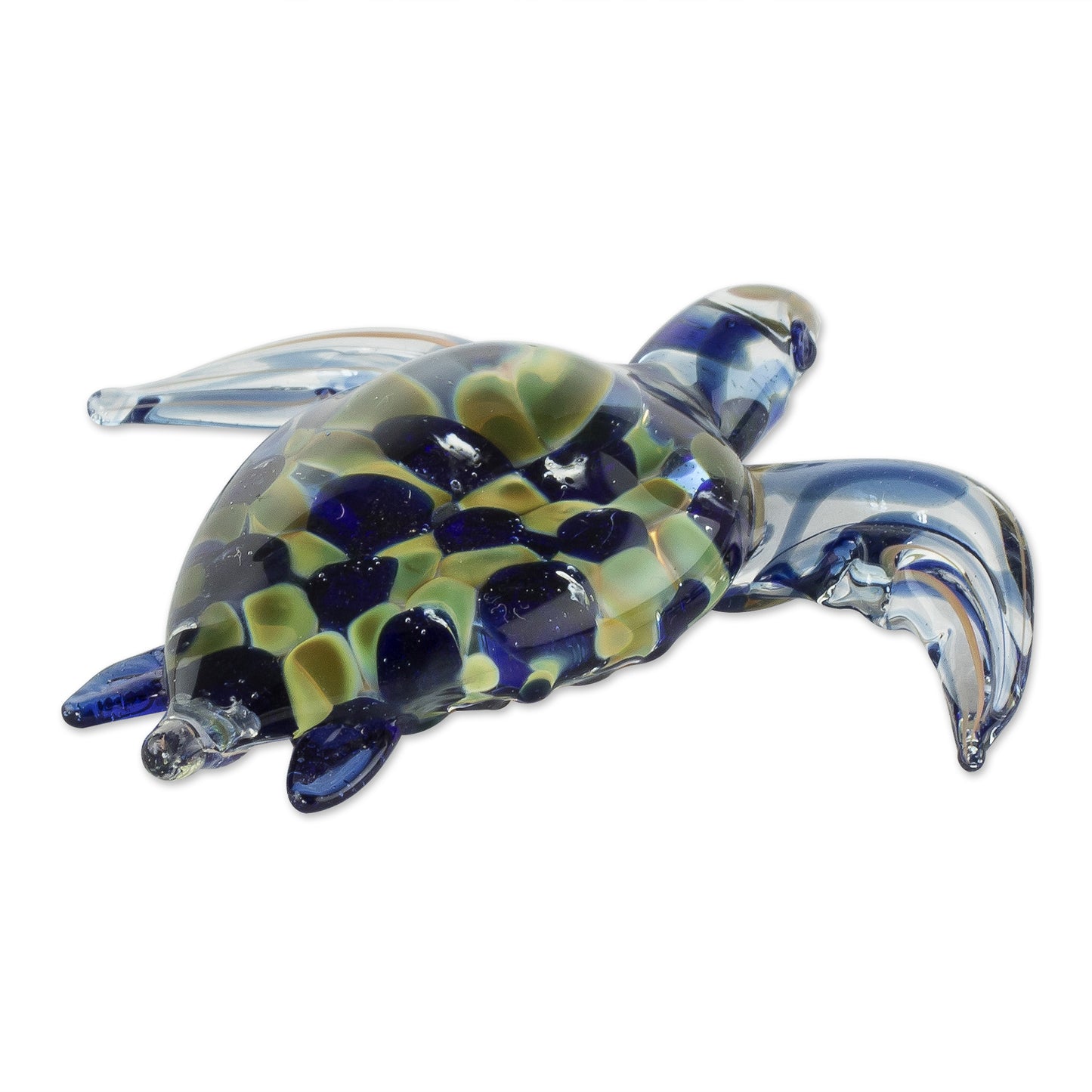 Loggerhead Turtle Handmade Art Glass Loggerhead Turtle Figurine