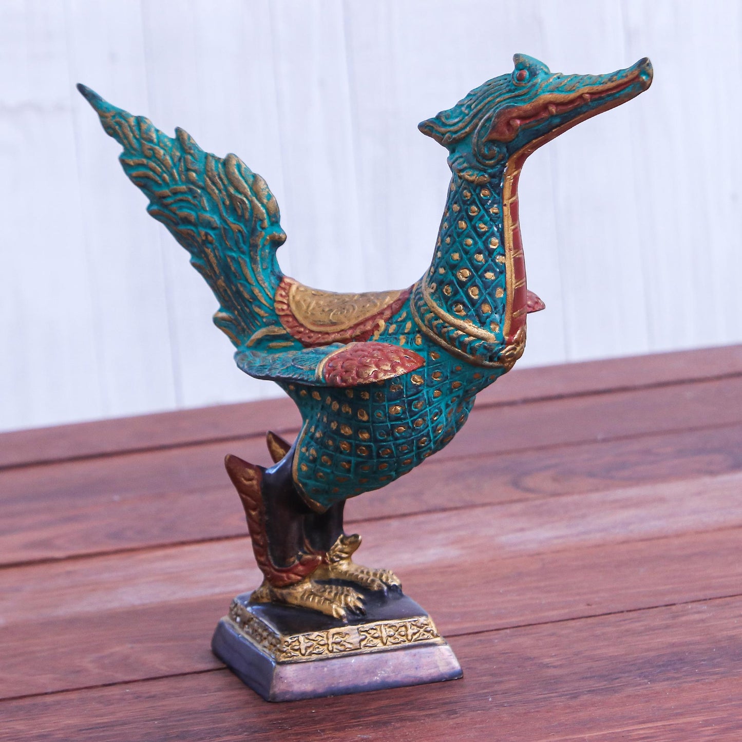 Thai Swan Hand Made Brass Swan Sculpture from Thailand