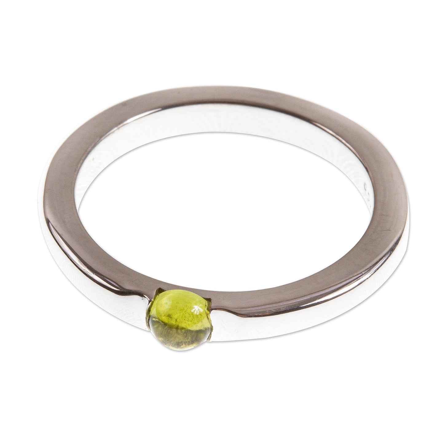 Vantage Point Natural Peridot Solitaire Ring