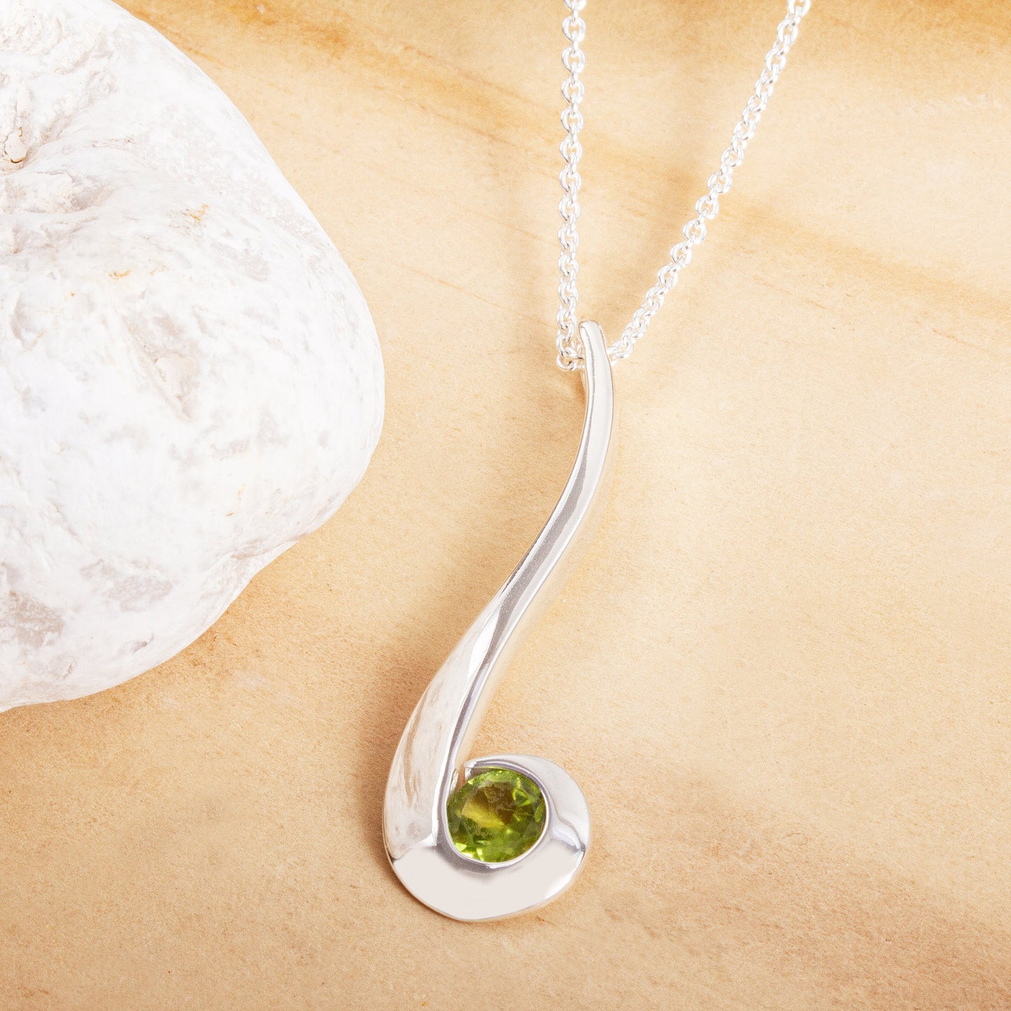 Embrace August Birthstone Pendant Necklace