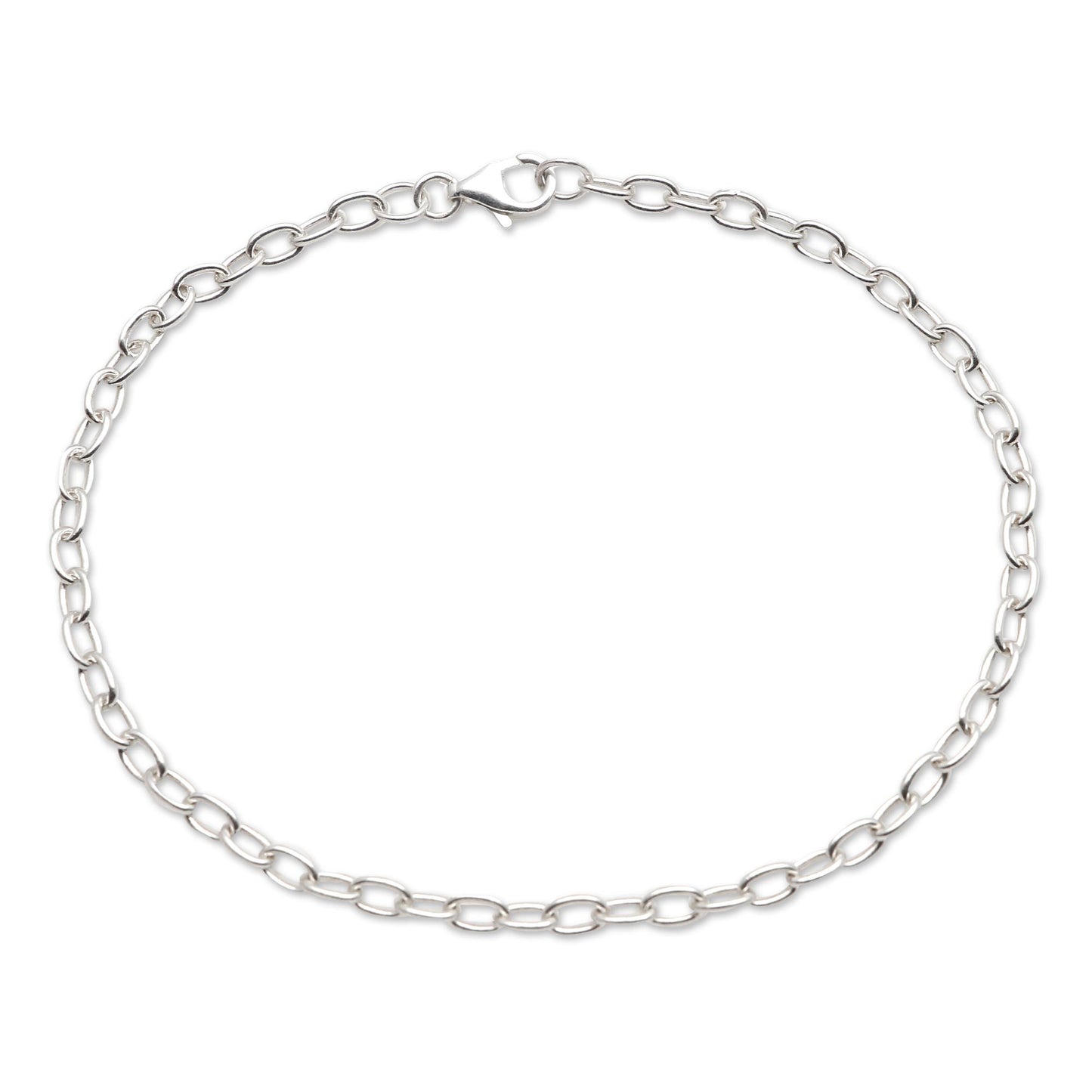 For Your Birthday Hand Made Sterling Silver Chain Bracelet from Bali