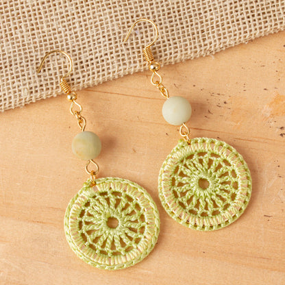 Daphne Unique Crocheted Dangle Earrings