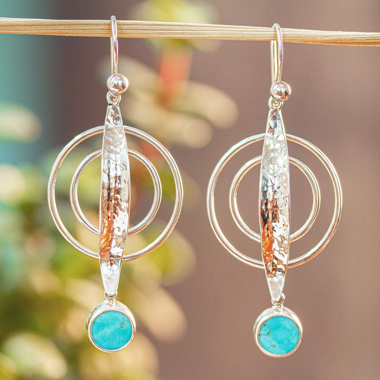 Taxco Legacy Natural Turquoise Earrings from Mexico