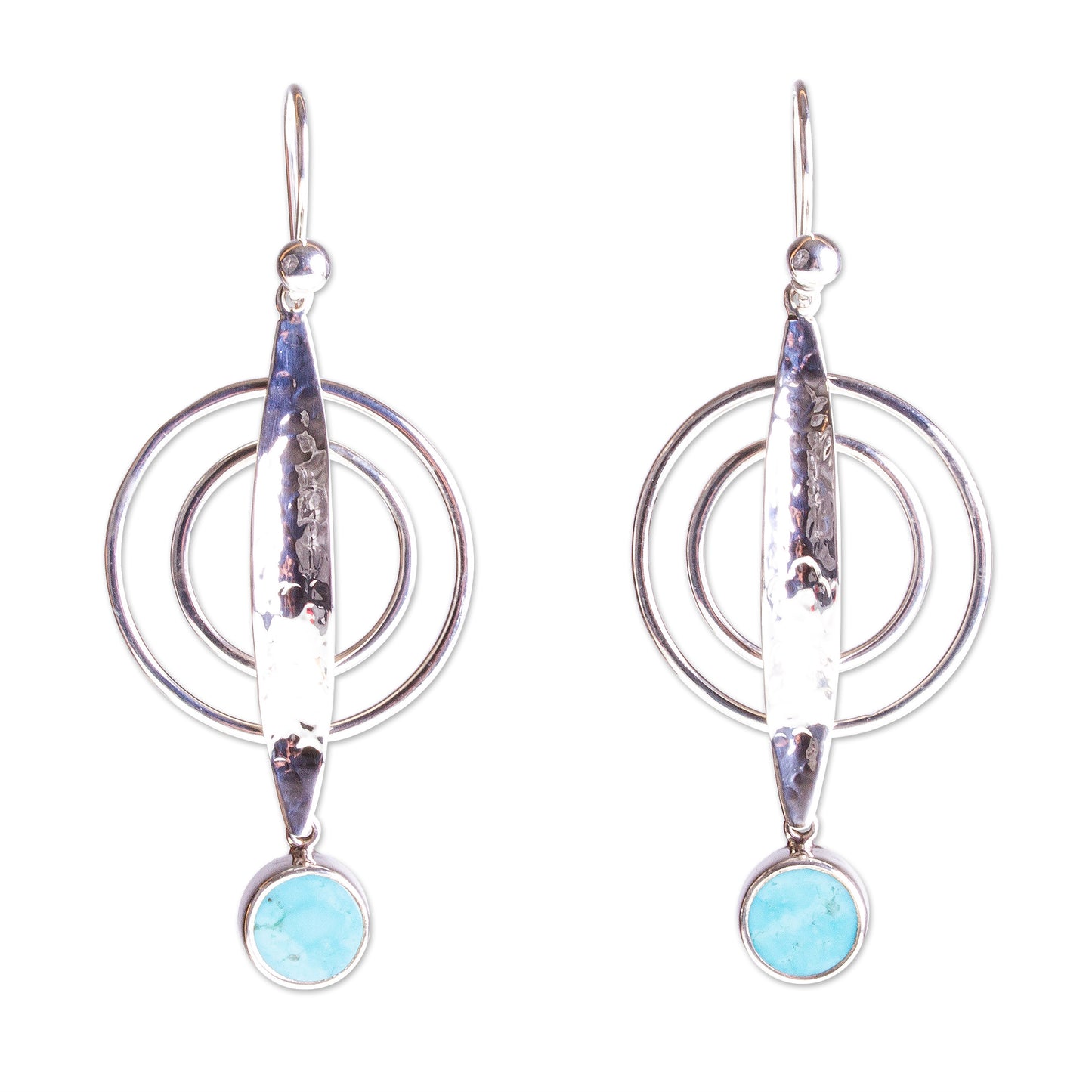 Taxco Legacy Natural Turquoise Earrings from Mexico