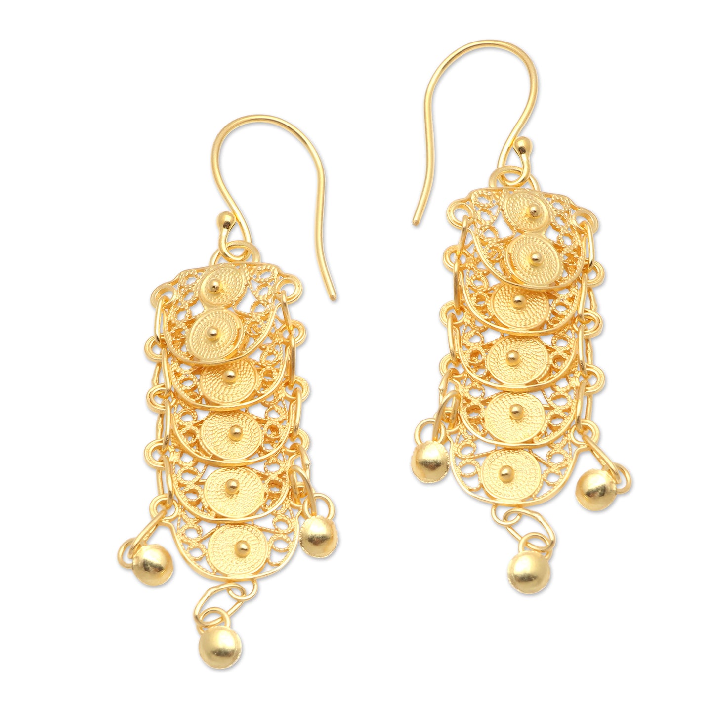 Slice of Life Gold-Plated Sterling Silver Dangle Earrings