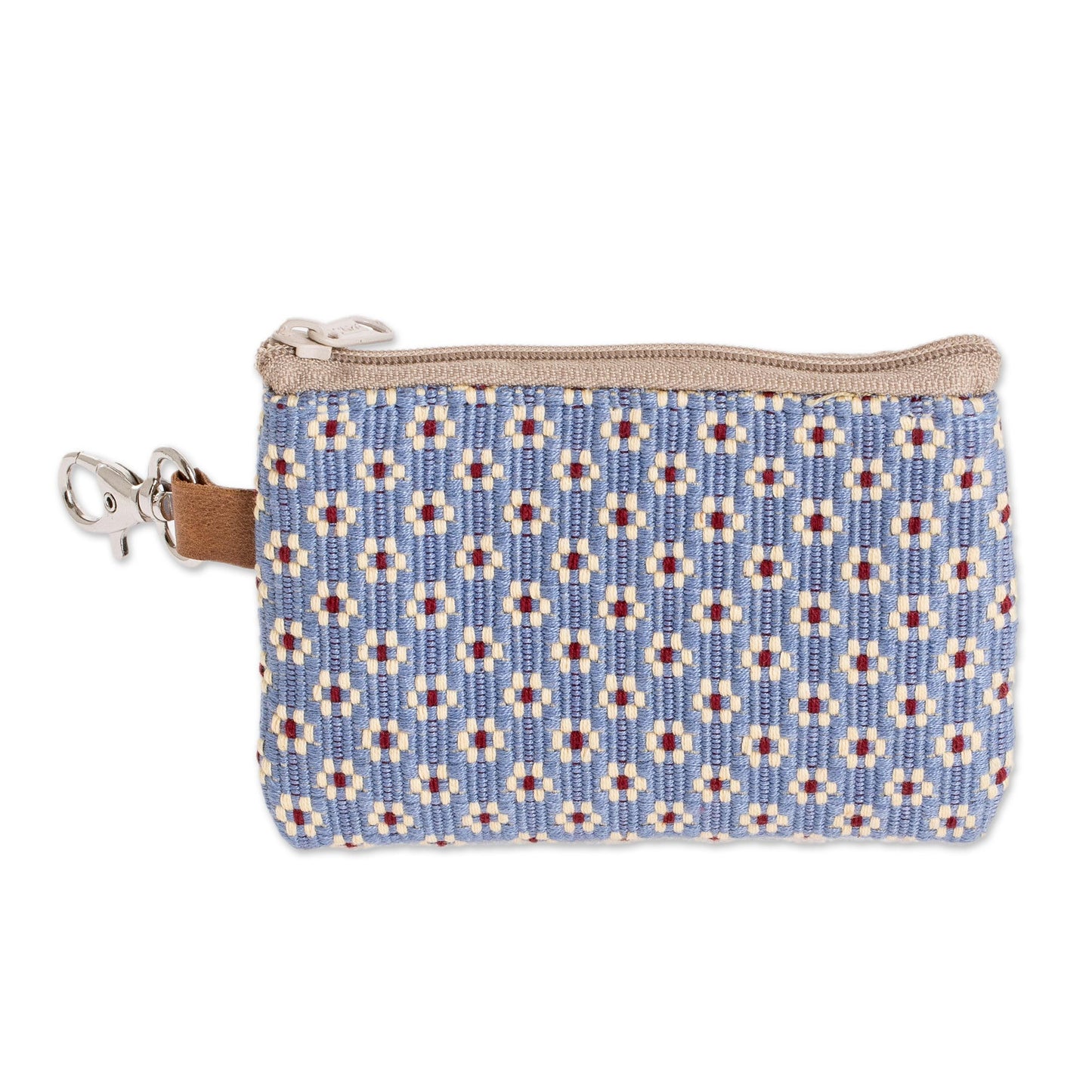 Blue Ditsy All Cotton Blue Coin Purse