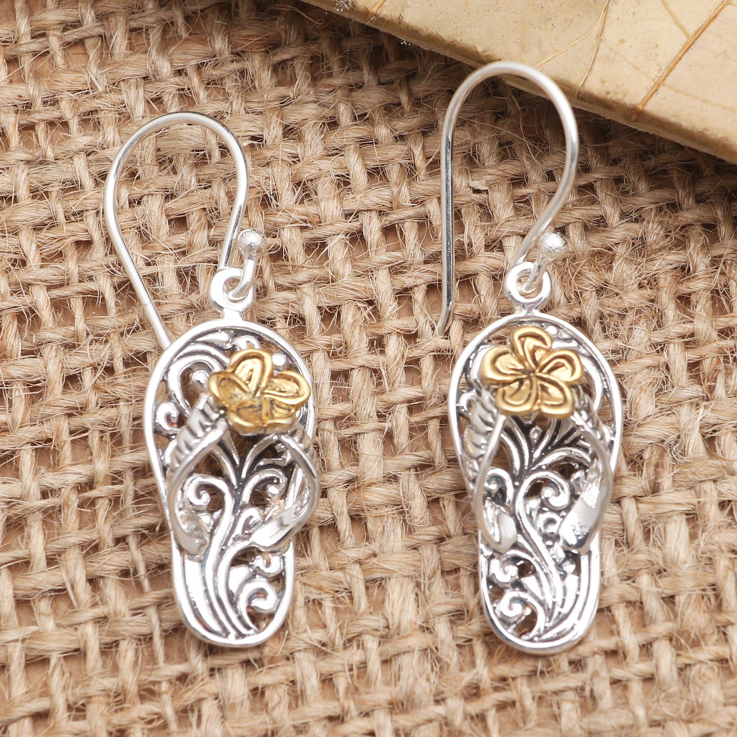 Take a Walk Gold-Accented and Sterling Silver Dangle Earrings