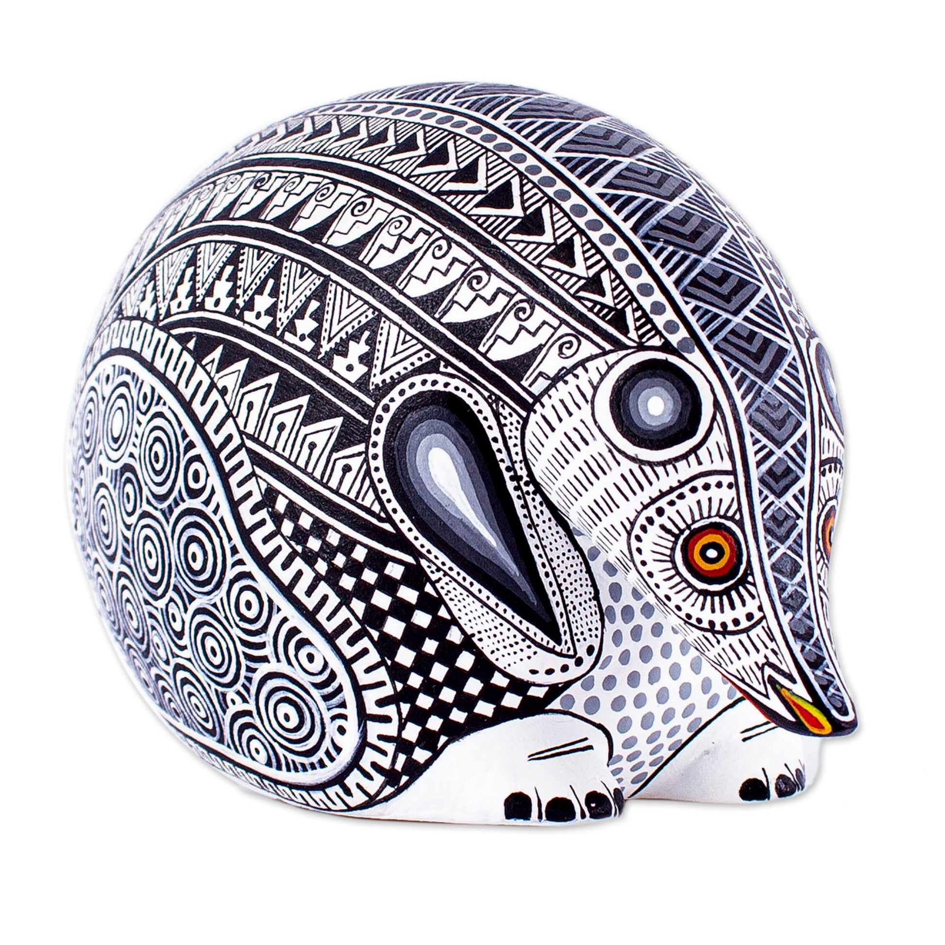 NOVICA Dreamy Hedgehog Copal Wood Hedgehog Alebrije Figurine from Mexico | GreaterGood NOVICA Dreamy Hedgehog Copal Wood Hedgehog Alebrije Figurine from Mexico | GreaterGood