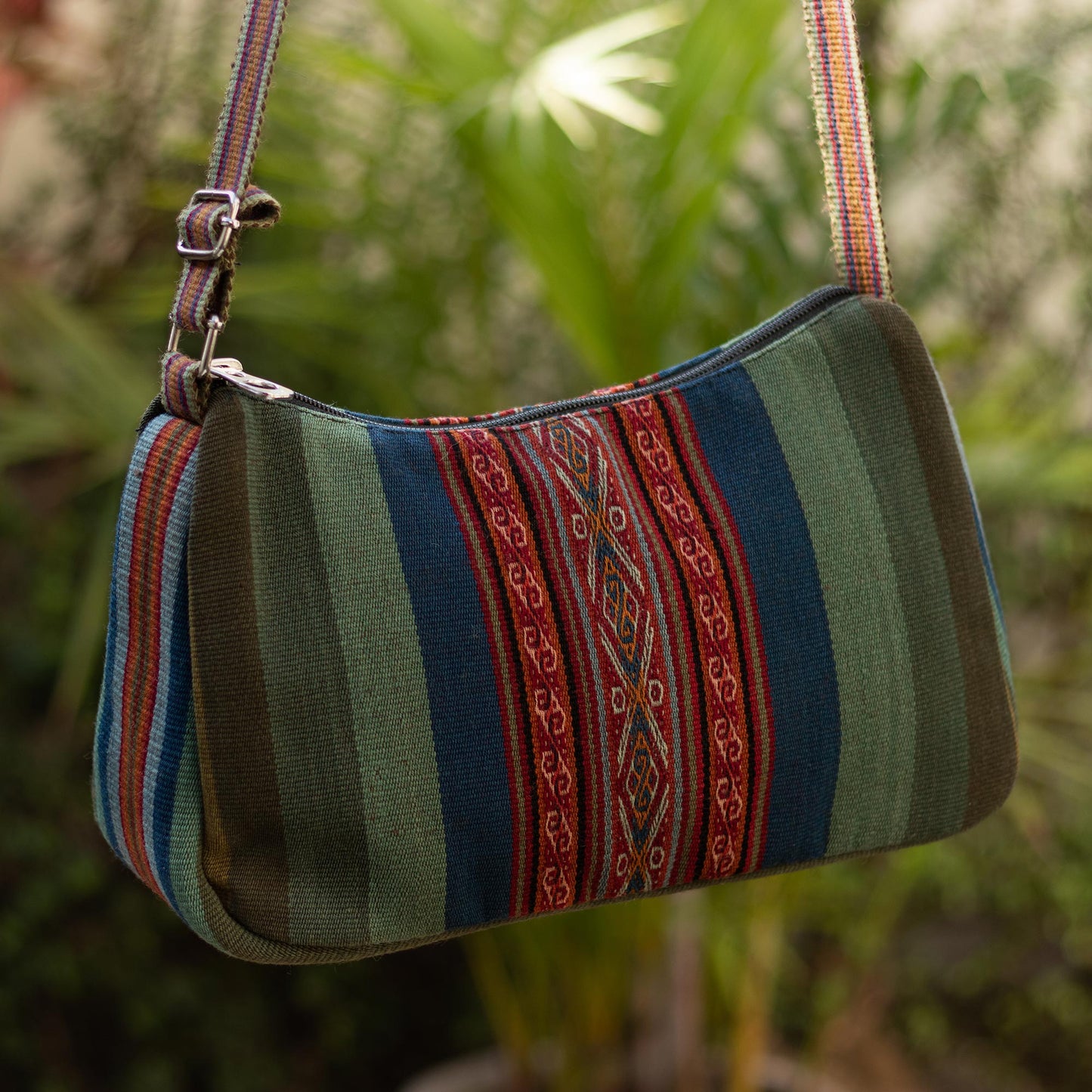 Mists of Cusco Multicolored Alpaca Shoulder Bag