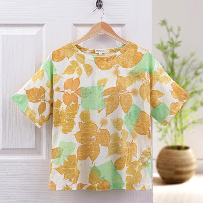 Botanical Mood Thai Botanical Ouke-Printed Cotton Blouse