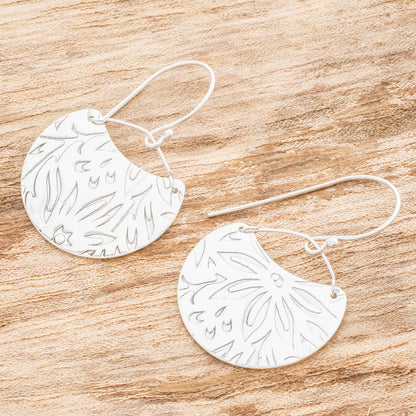 Petal Paradise Floral Sterling Silver Earrings