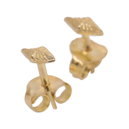 Day Star Gold-Plated Star-Motif Stud Earrings