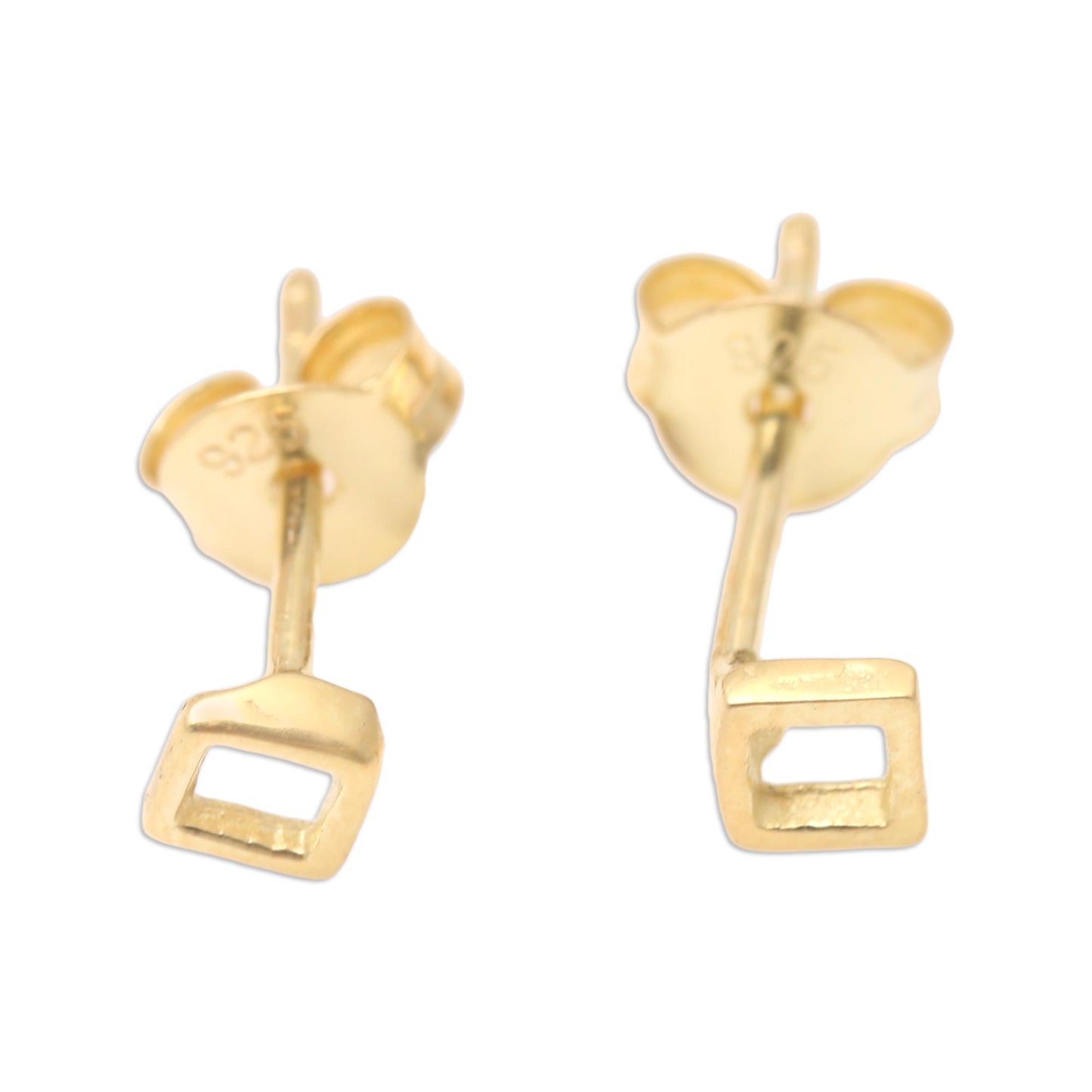 The Other Window Gold-Plated Geometric Stud Earrings