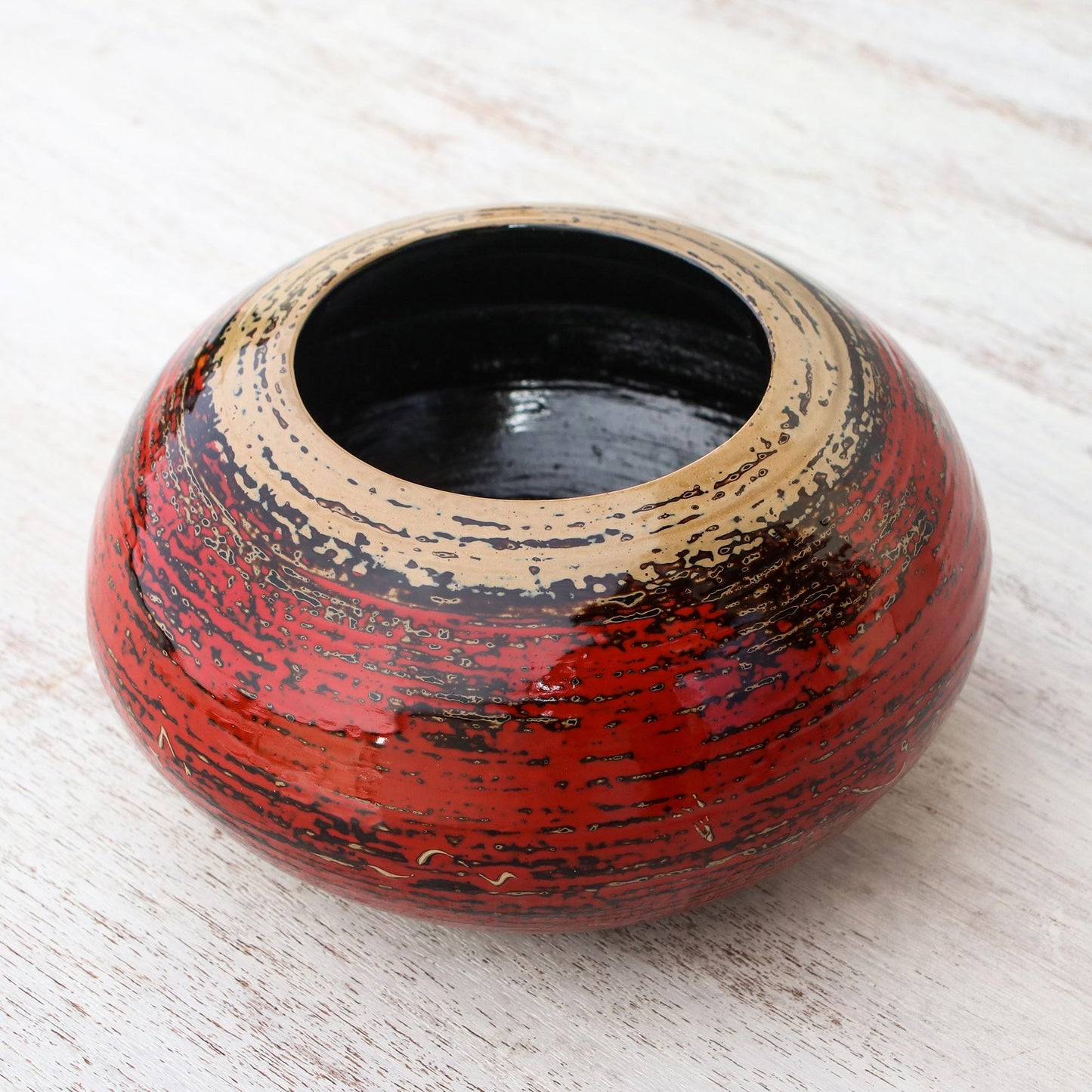 Celestial Red Bamboo Jar