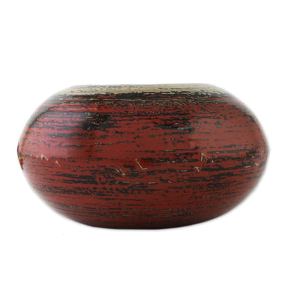 Celestial Red Bamboo Jar