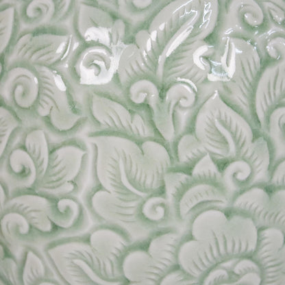 Jade Landscape Celadon Ceramic Vase