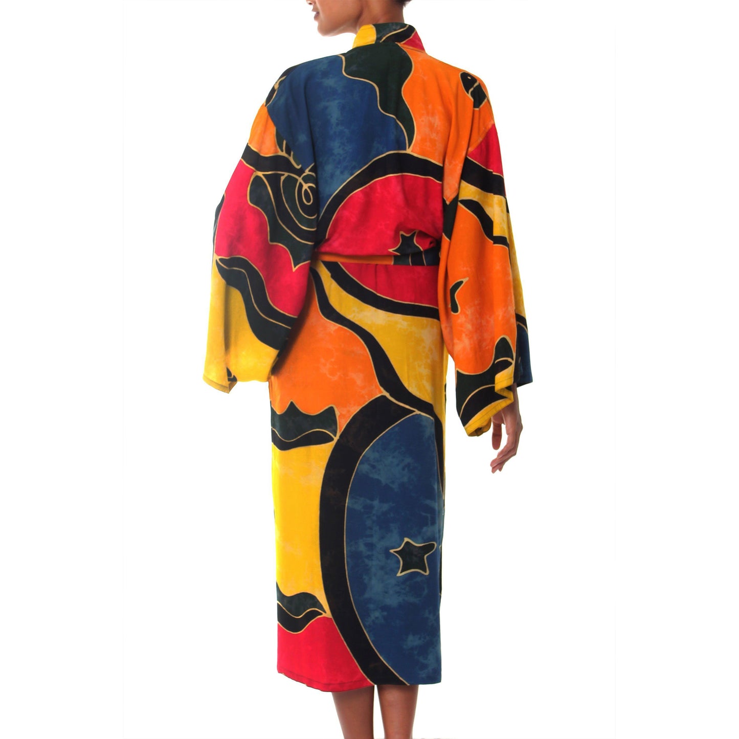 Paradise Peacock Women's Batik Robe