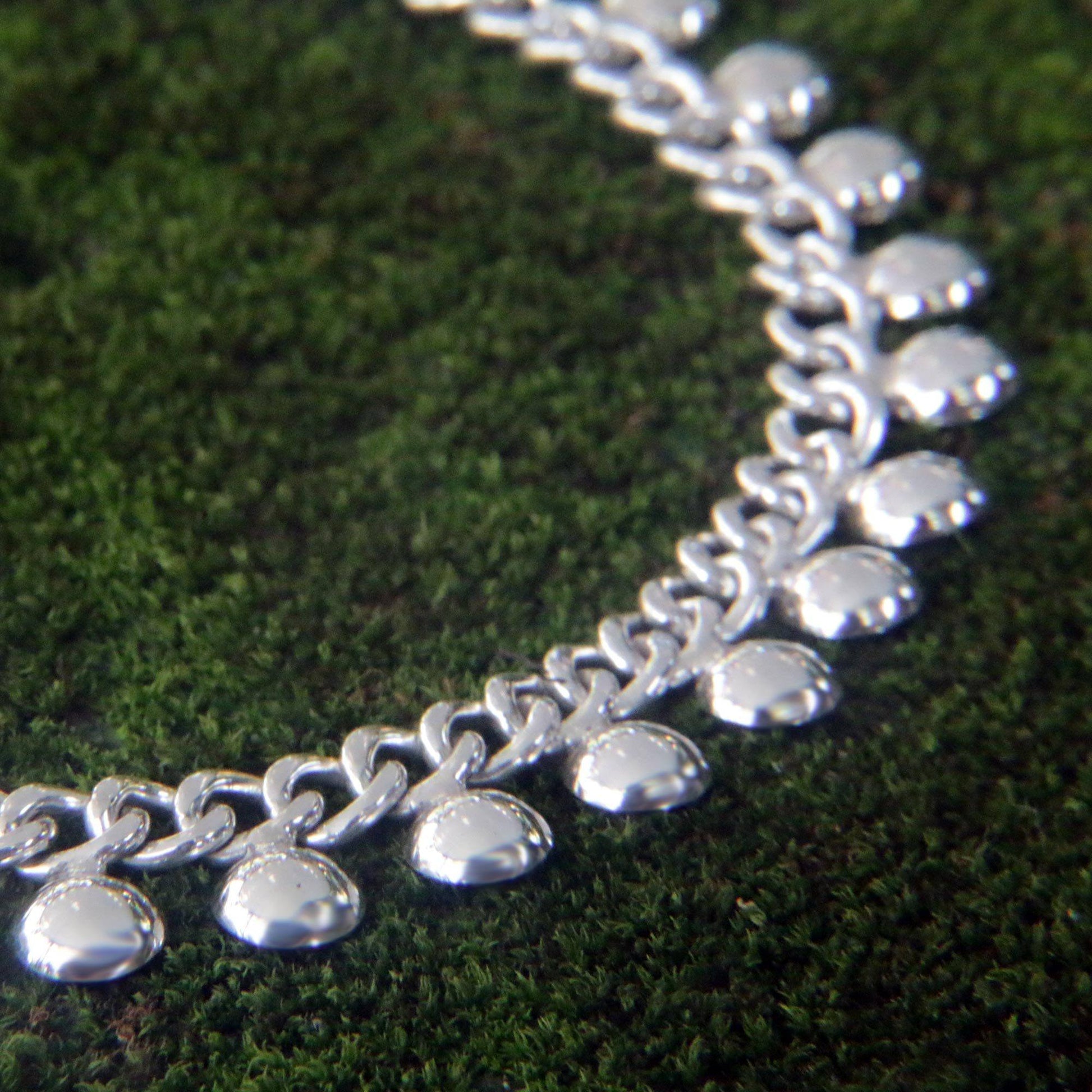 NOVICA - Handmade Silver Chain Charm Anklet