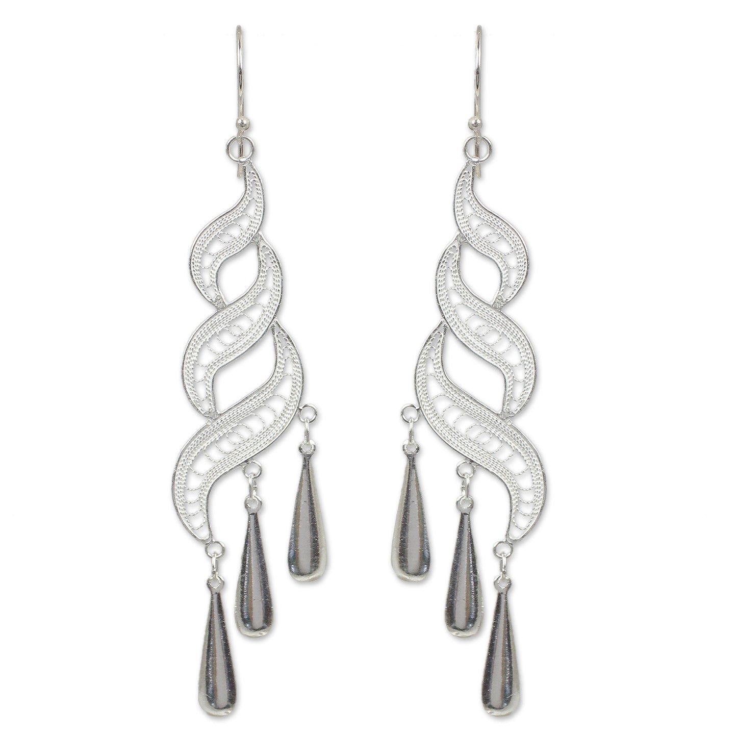 Sterling Allure Sterling Silver Dangle Earrings