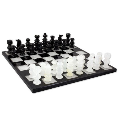 Classic Onyx and Marble Chess Set