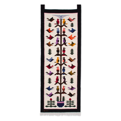 Hummingbird Song Beautiful Fair Trade Wool Tapestry