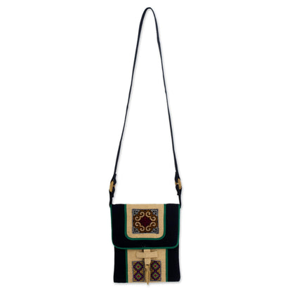 Colors of the Night Hemp Shoulder Bag