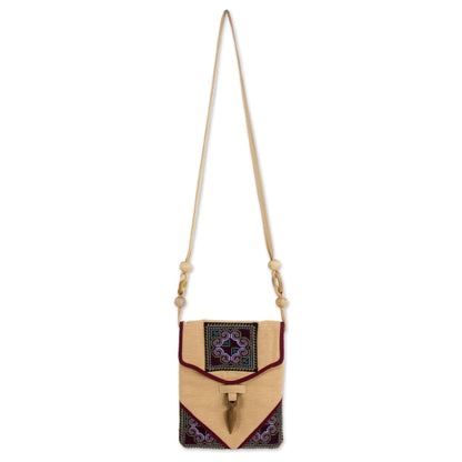 NOVICA - Handmade Hemp Shoulder Bag