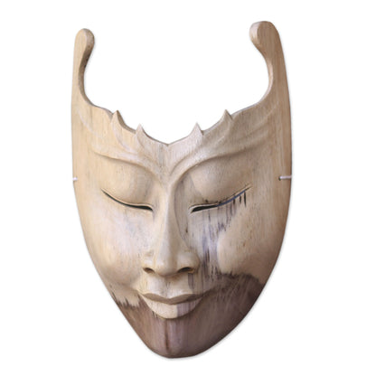 Cutout Modern Hibiscus Wood Mask