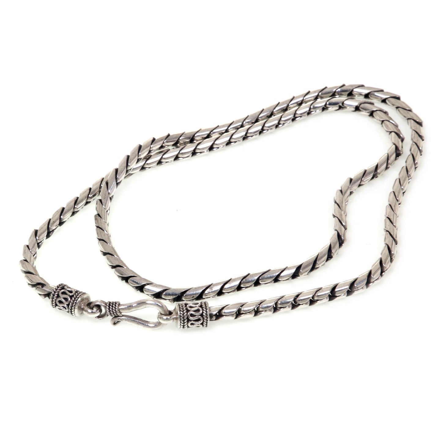 Silver Sleek Sterling Silver Chain Necklace