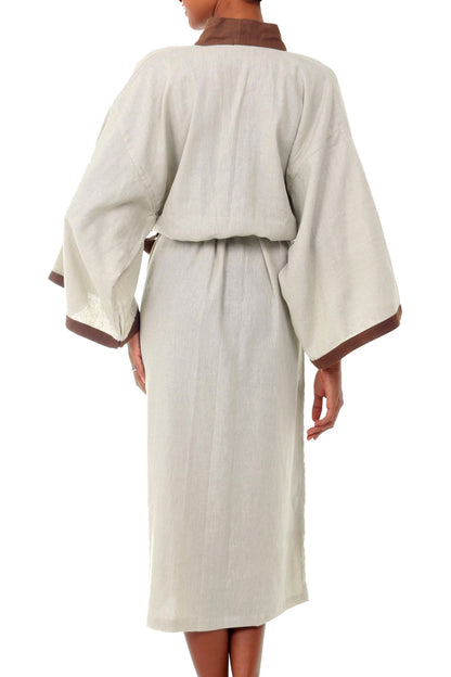 Fly Away in Brown Women's Ivory Robe