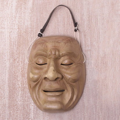 Anger Hand Carved Wood Theatrical Mask