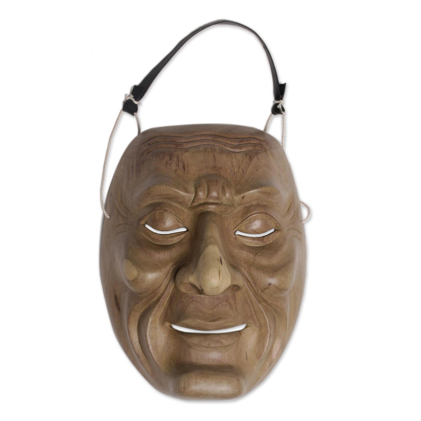 Anger Hand Carved Wood Theatrical Mask