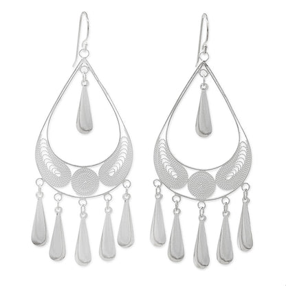 Mystic Rain Sterling Silver Filigree Earrings