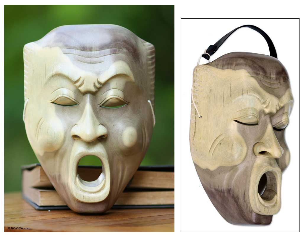 Big Yawn Wood mask