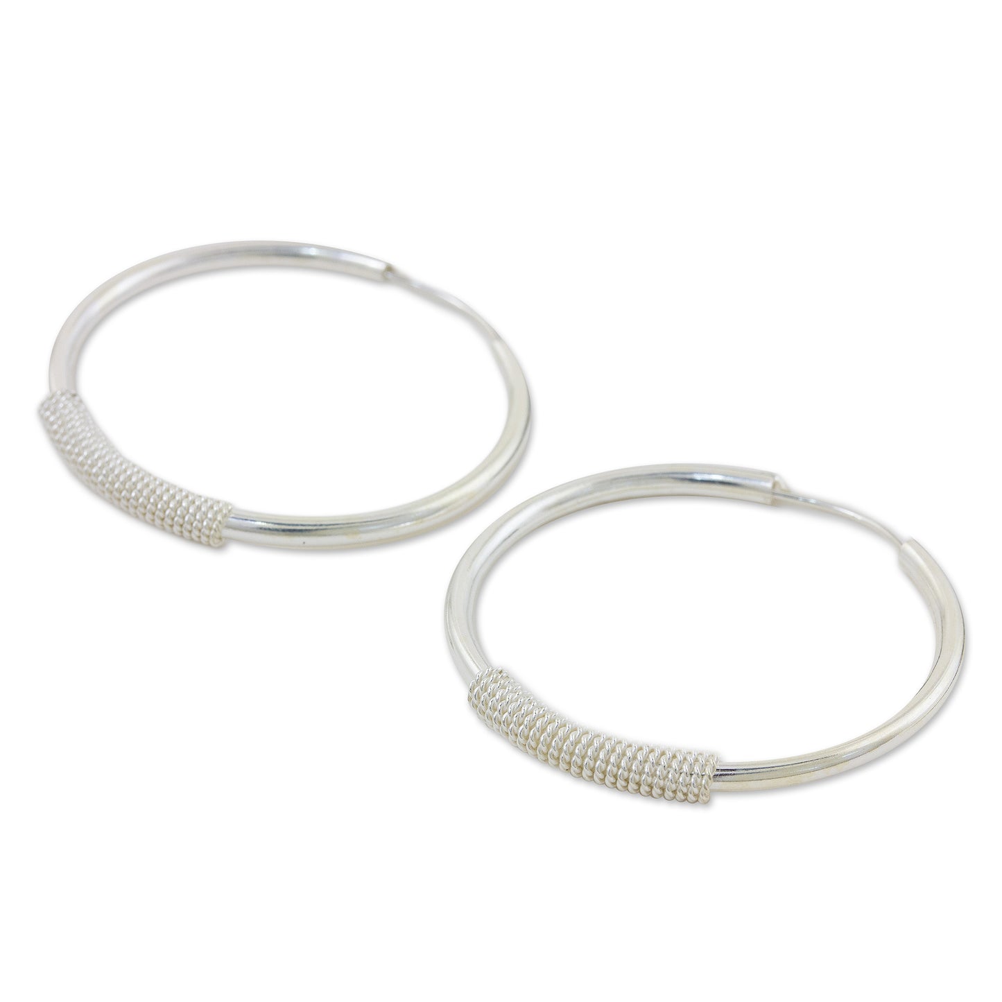 Loop the Hoop Sterling Silver Earrings