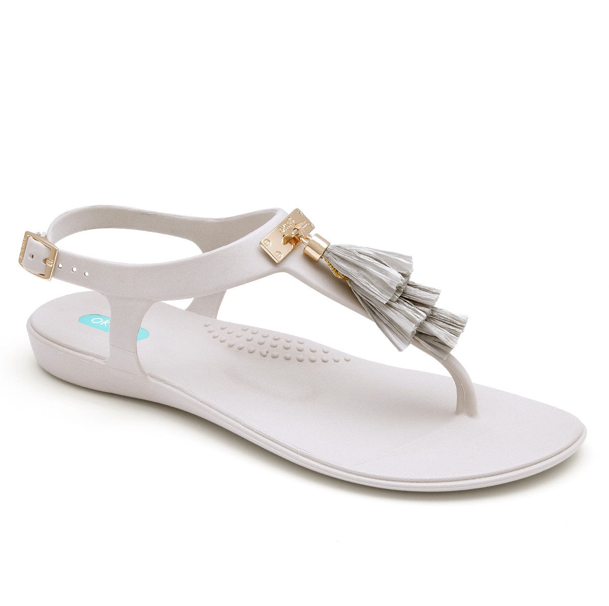 Oka-B Fiesta Women's Slide Sandal with a fun and flirty tassel