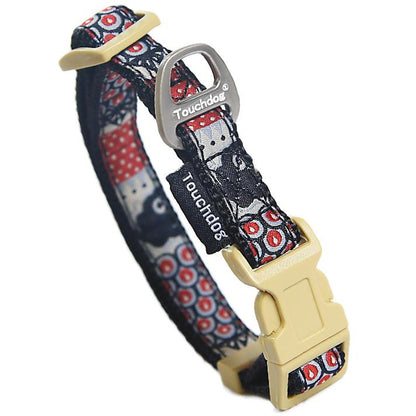 Touchdog&reg; Owl-Eyed Embroidered Collar & Leash