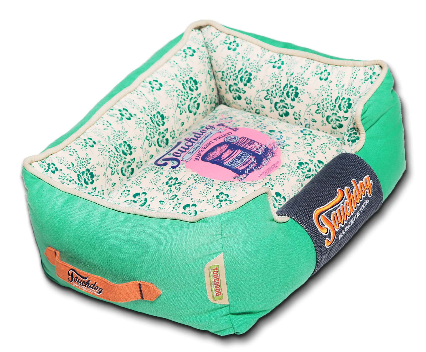 Touchdog&reg; Floral-Galore Designer Dog Bed