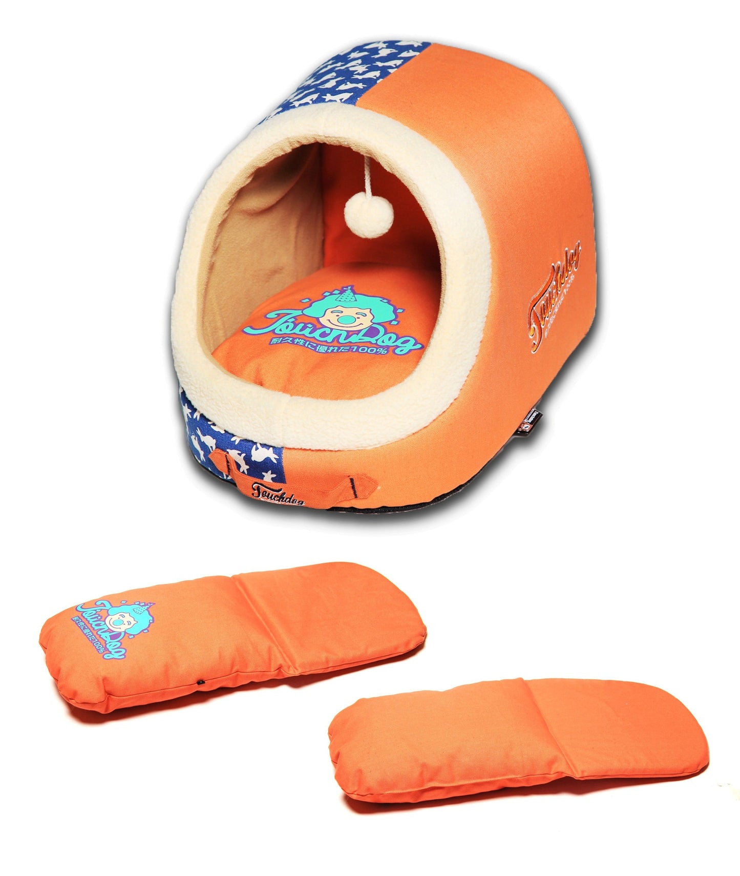 Touchdog&reg; Rabbit-Spotted Designer Dog Bed