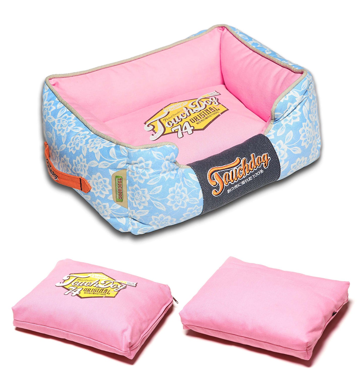 Touchdog&reg; Rose-Petal Patterned Dog Bed