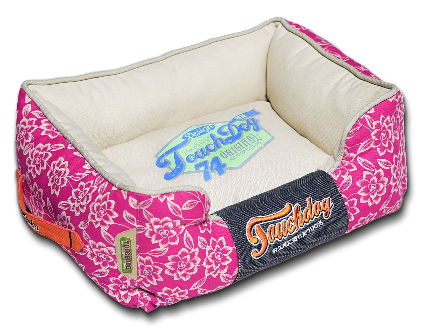 Touchdog&reg; Rose-Petal Patterned Dog Bed