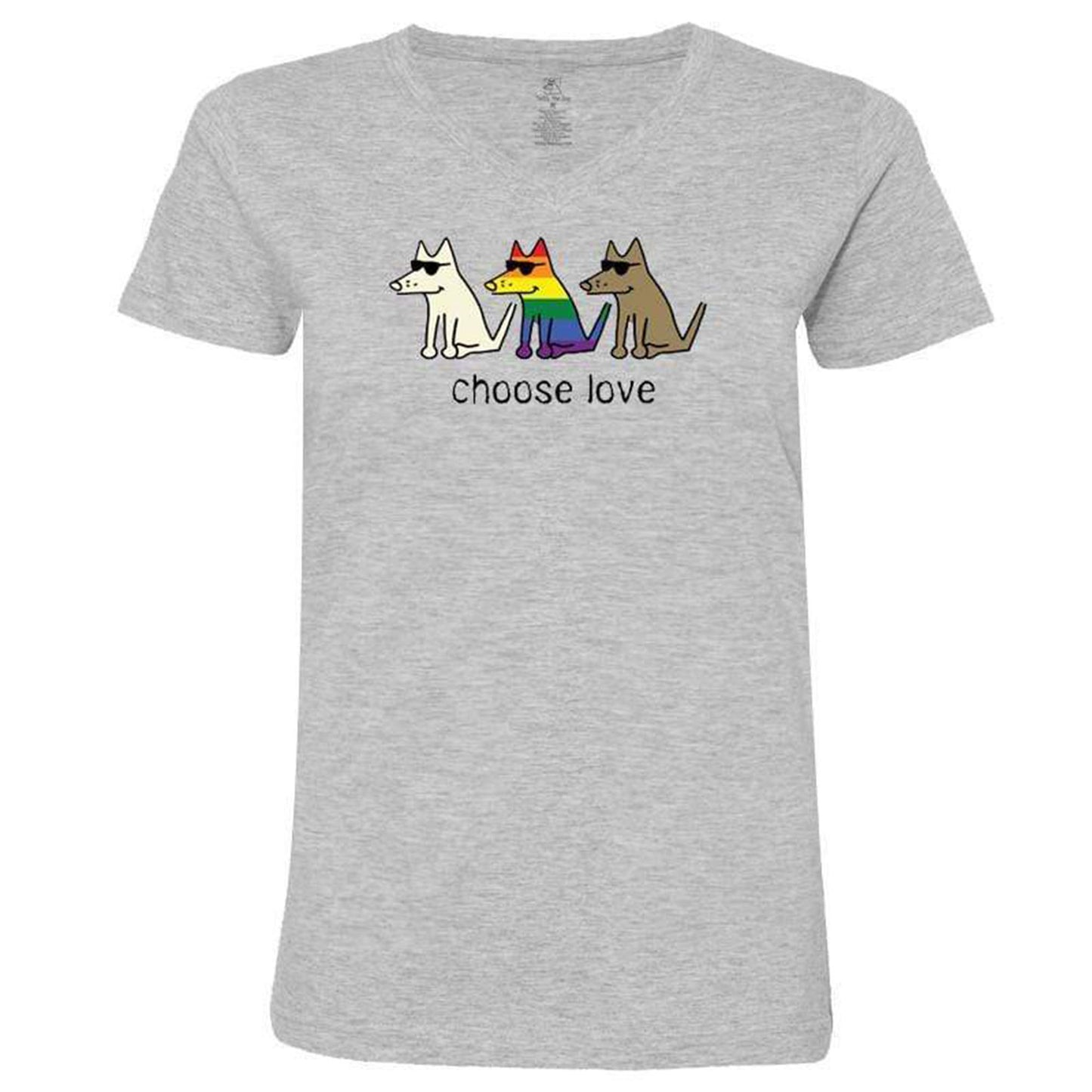 Teddy the Dog&trade; Choose Love V-Neck