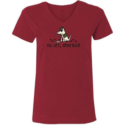 Teddy the Dog&trade; No Sit Sherlock V-Neck