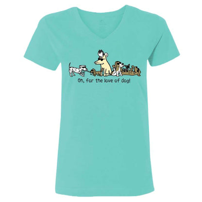 Teddy the Dog&trade; Love of Dog! V-Neck